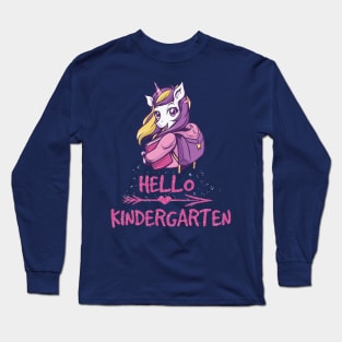 First day of kindergarten sign Long Sleeve T-Shirt